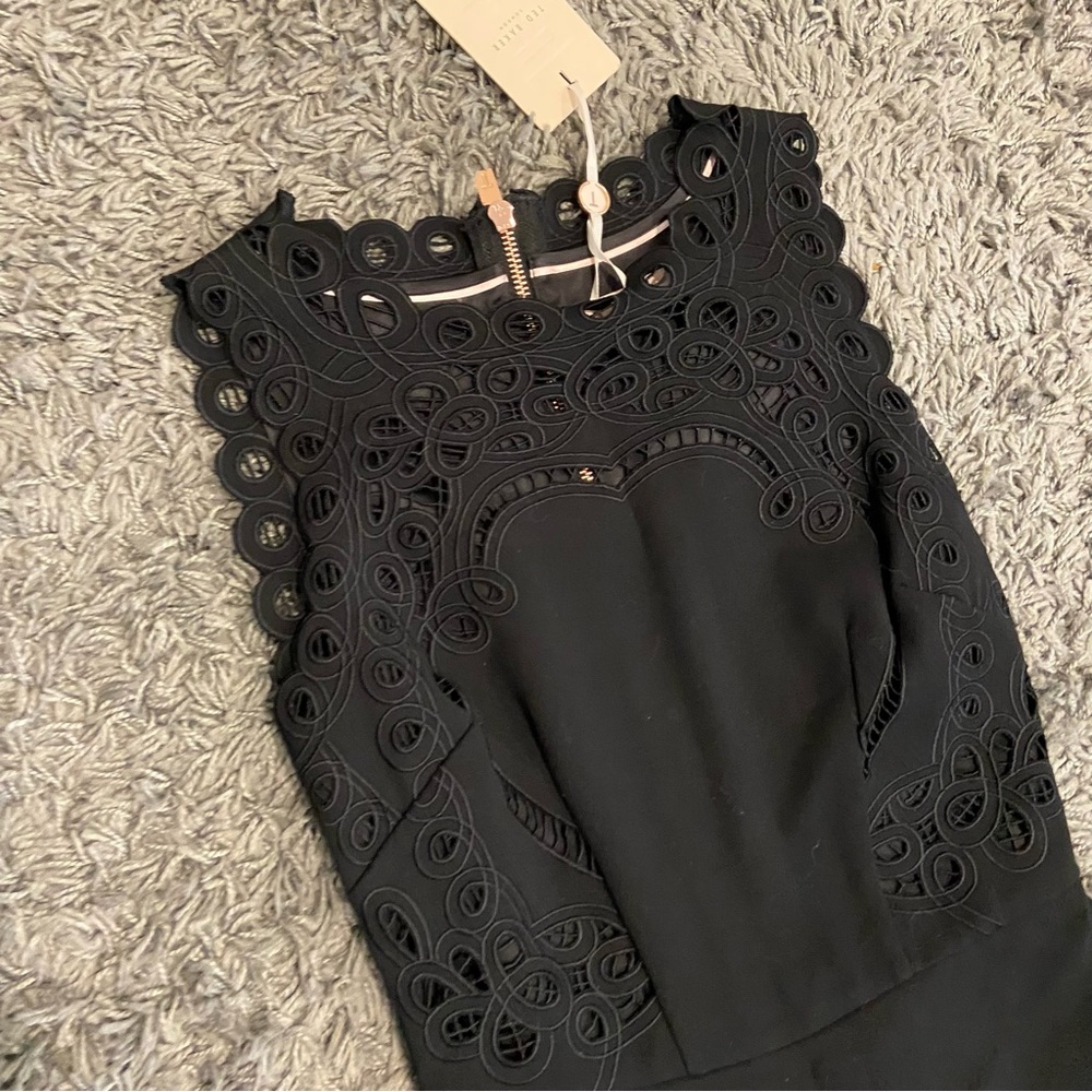 Ted Baker Black Lace Detail Dress - Picture 10 of 16